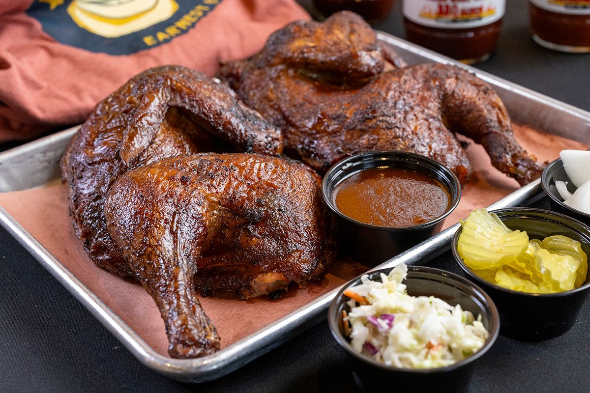 Whole Smoked Chicken (8 Pieces) at Earnest B's BBQ in Frisco, TX 75033 | YourMenu® Online Ordering