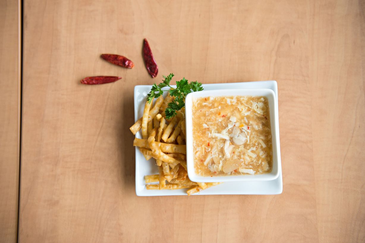 S4. Hot & Sour Soup (Hot & Spicy) at PEKING EXPRESS OF VIENNA in VIENNA, VA 22180 | YourMenu® Online Ordering