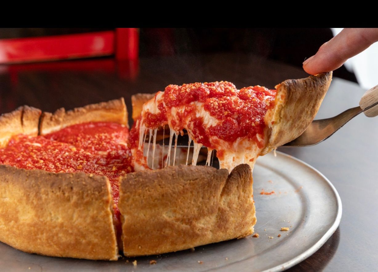 7" Chicago Deep Dish Pizza at HANDLEBAR CAFE in BUTLER, PA 160027724 | YourMenu® Online Ordering