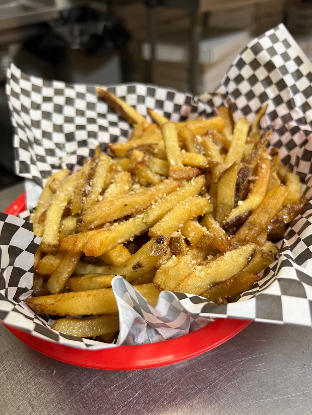 Garlic Parm Fries at HANDLEBAR CAFE in BUTLER, PA 160027724 | YourMenu® Online Ordering