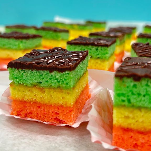 Rainbow Petit Fors at Antonio's Bakery and Macarons in New Windsor, NY 12553 | YourMenu® Online Ordering