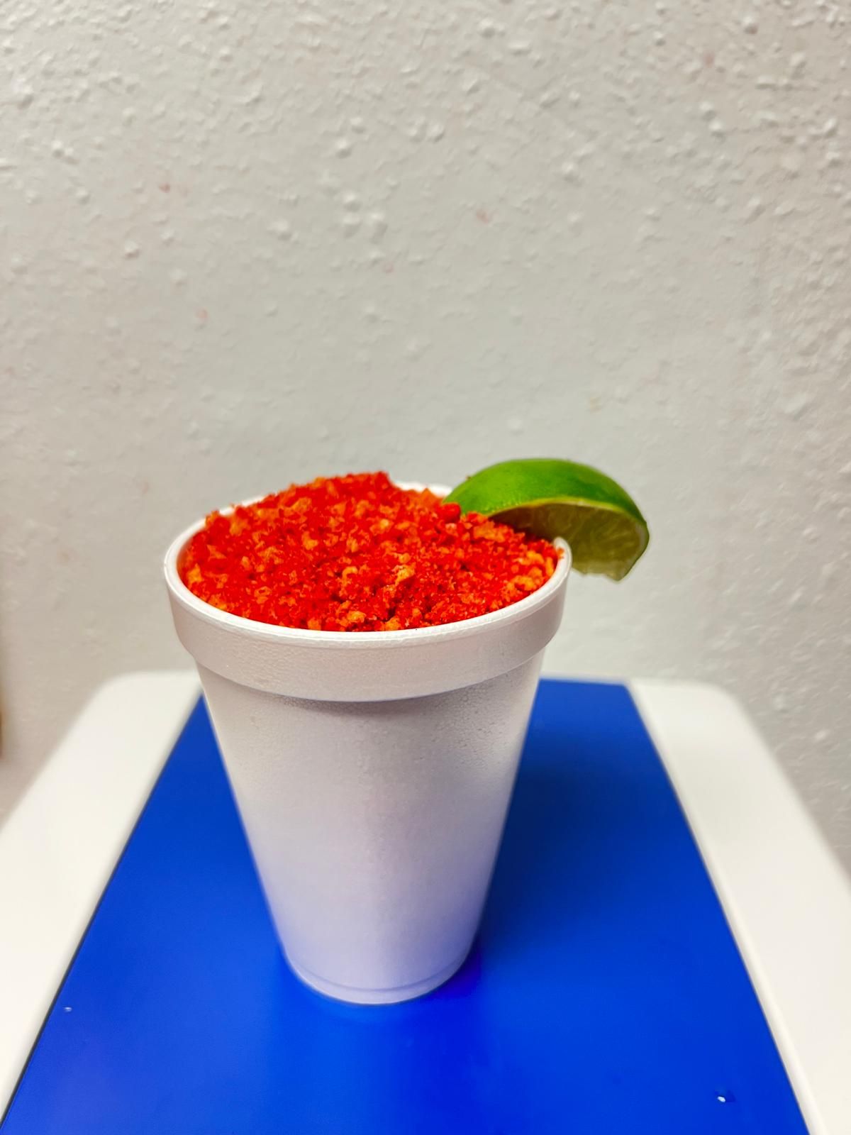 Hot Cheeto Elote at Yoyi's Fruity-Land in San Marcos, TX 78666 | YourMenu® Online Ordering
