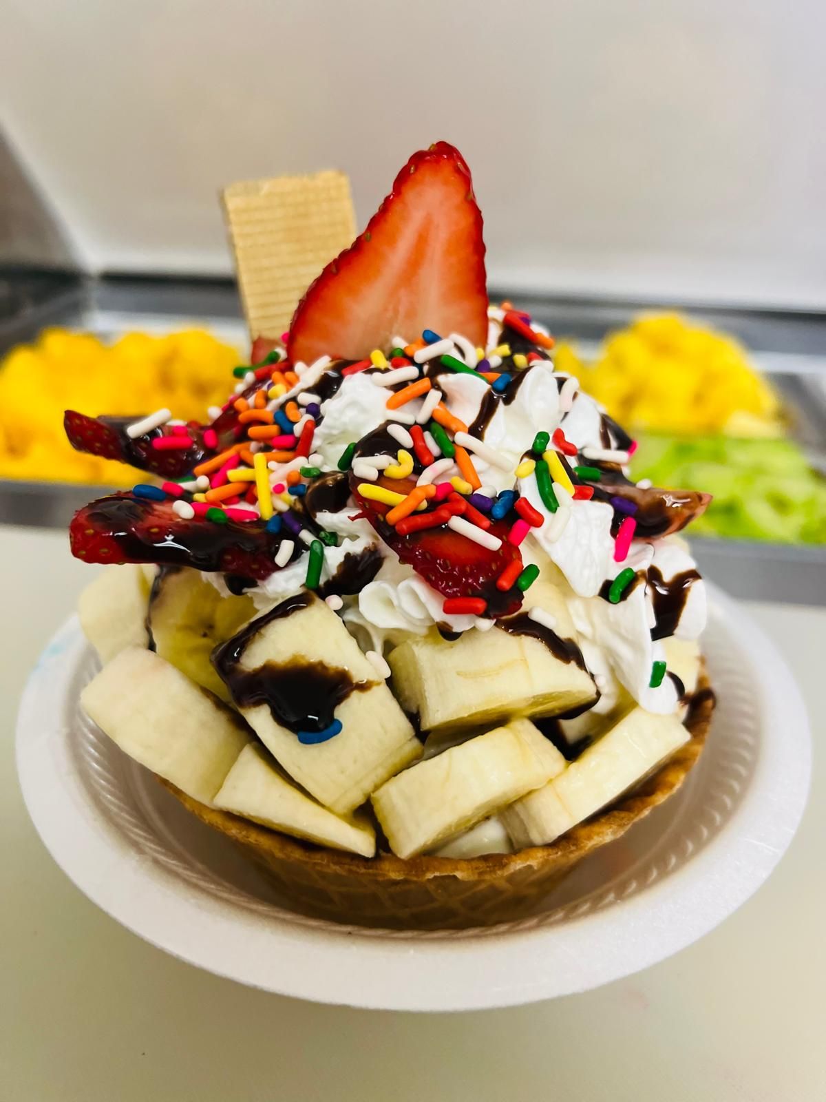 Waffle Bowl at Yoyi's Fruity-Land in San Marcos, TX 78666 | YourMenu® Online Ordering
