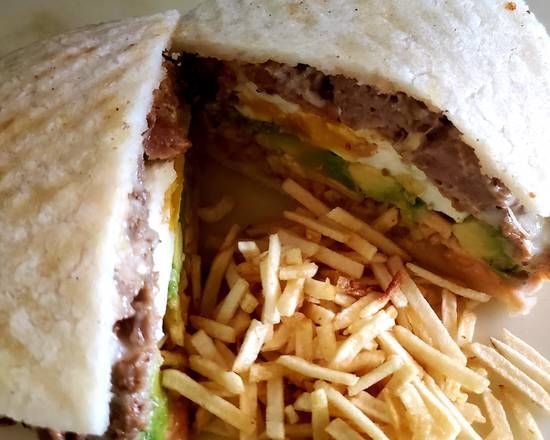 3) Arepa W/ Chicken Or Steak , Avoacdo And Fried Egg at The Groves Coffee House in Davie, FL 33314-4537 | YourMenu® Online Ordering