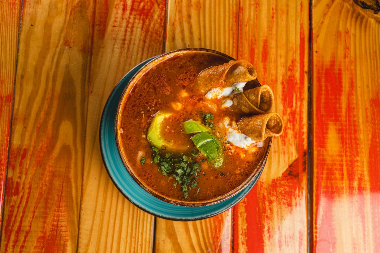 Sopa De La Abuelita W/Shrimp at ¡No Manches! Que Rico in Miami, FL 33144 | YourMenu® Online Ordering