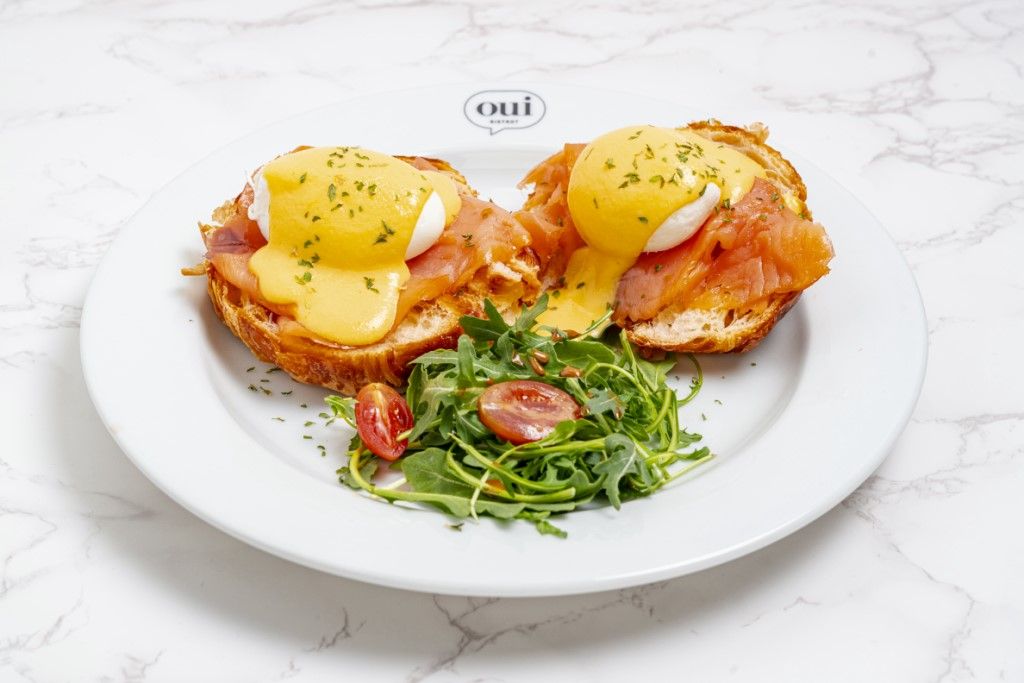 Smoked Salmon  Eggs Benedict at OUI BISTROT in Miami, FL 33137 | YourMenu® Online Ordering