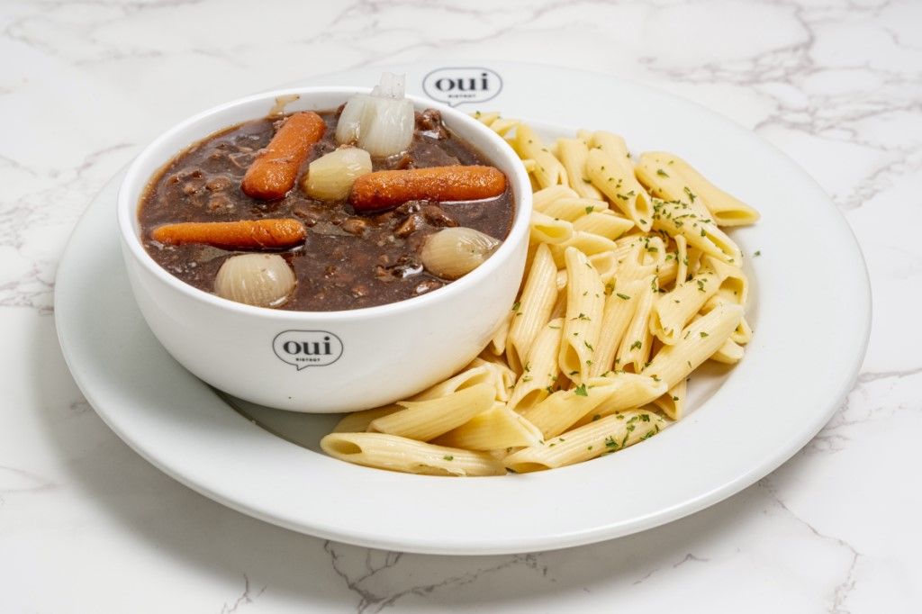 Bœuf Bourguignon (with Fresh Pasta) at OUI BISTROT in Miami, FL 33137 | YourMenu® Online Ordering