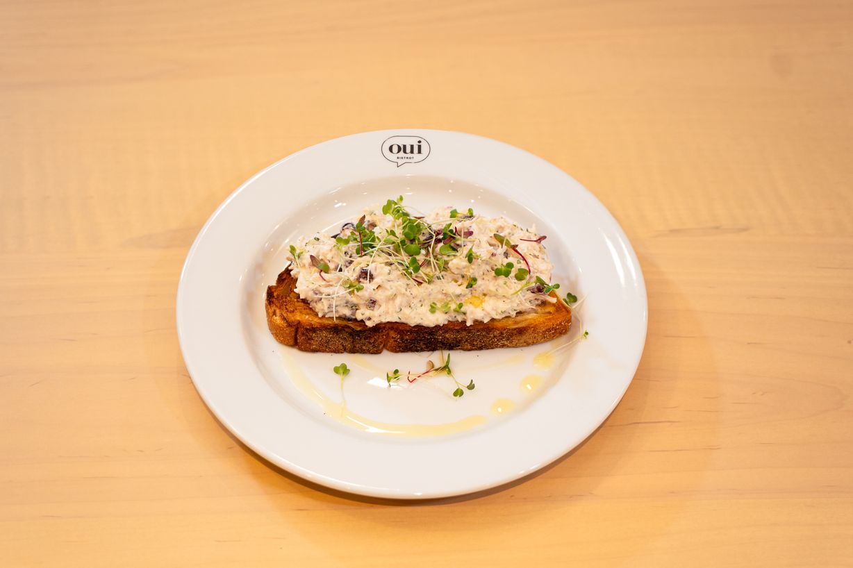 Chicken Salad Tartine at OUI Bistrot in Miami, FL 33137 | YourMenu® Online Ordering