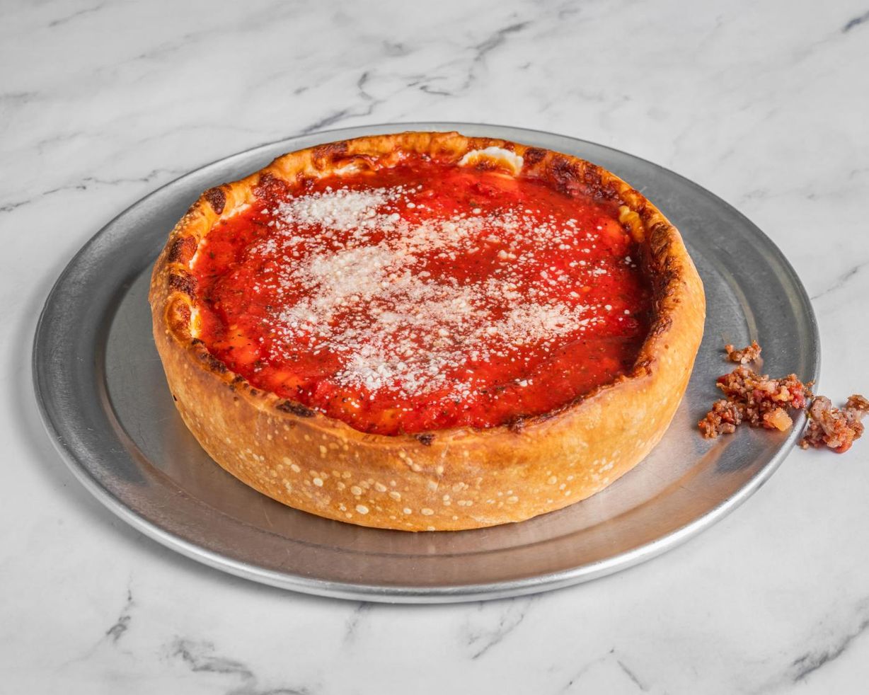 Original Chicago Deep Dish Pizza at Deeplicius Pizza in Coral Gables, FL 33134 | YourMenu® Online Ordering