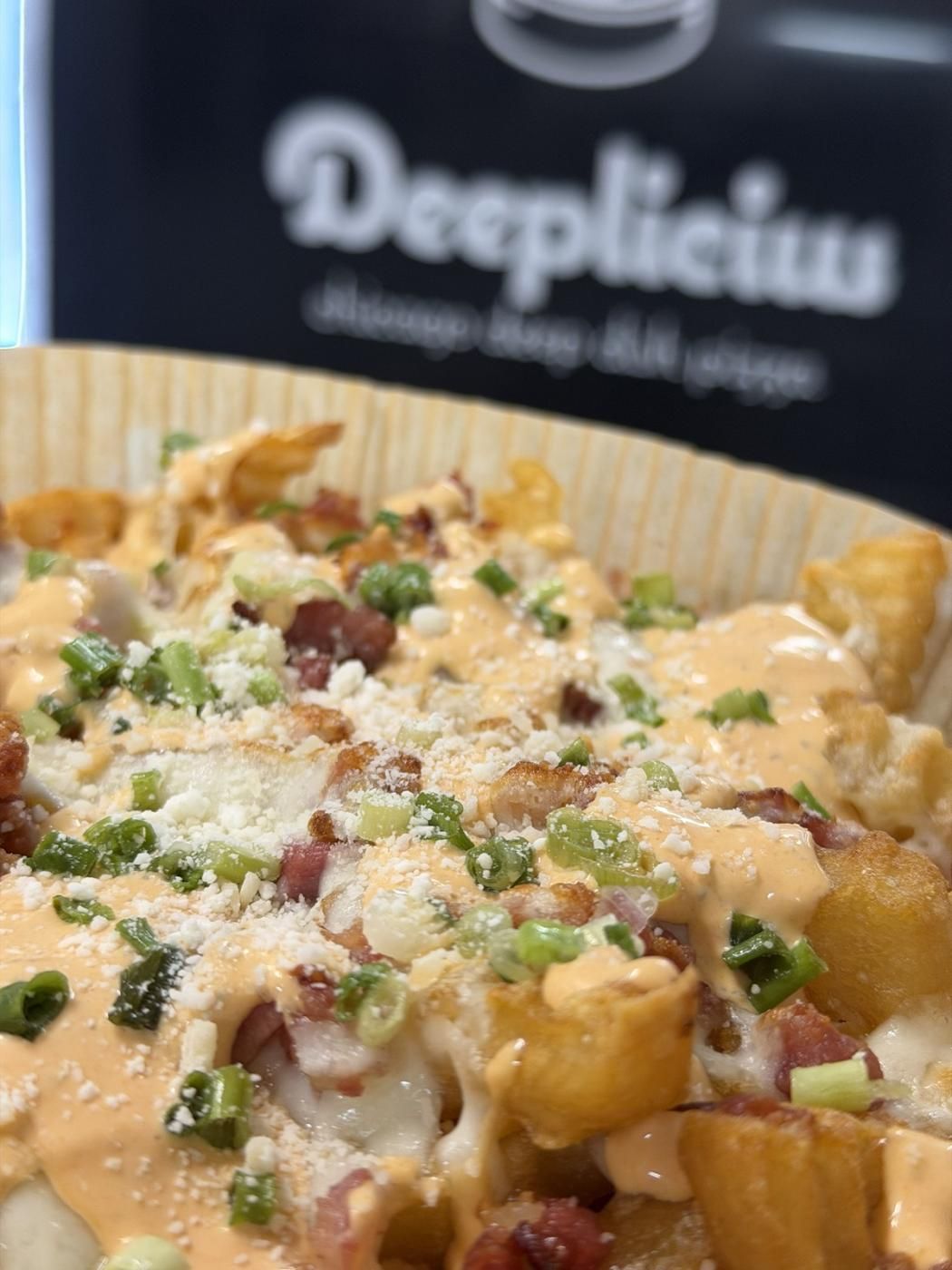 Loaded Bacon Fries at Deeplicius Pizza in Coral Gables, FL 33134 | YourMenu® Online Ordering