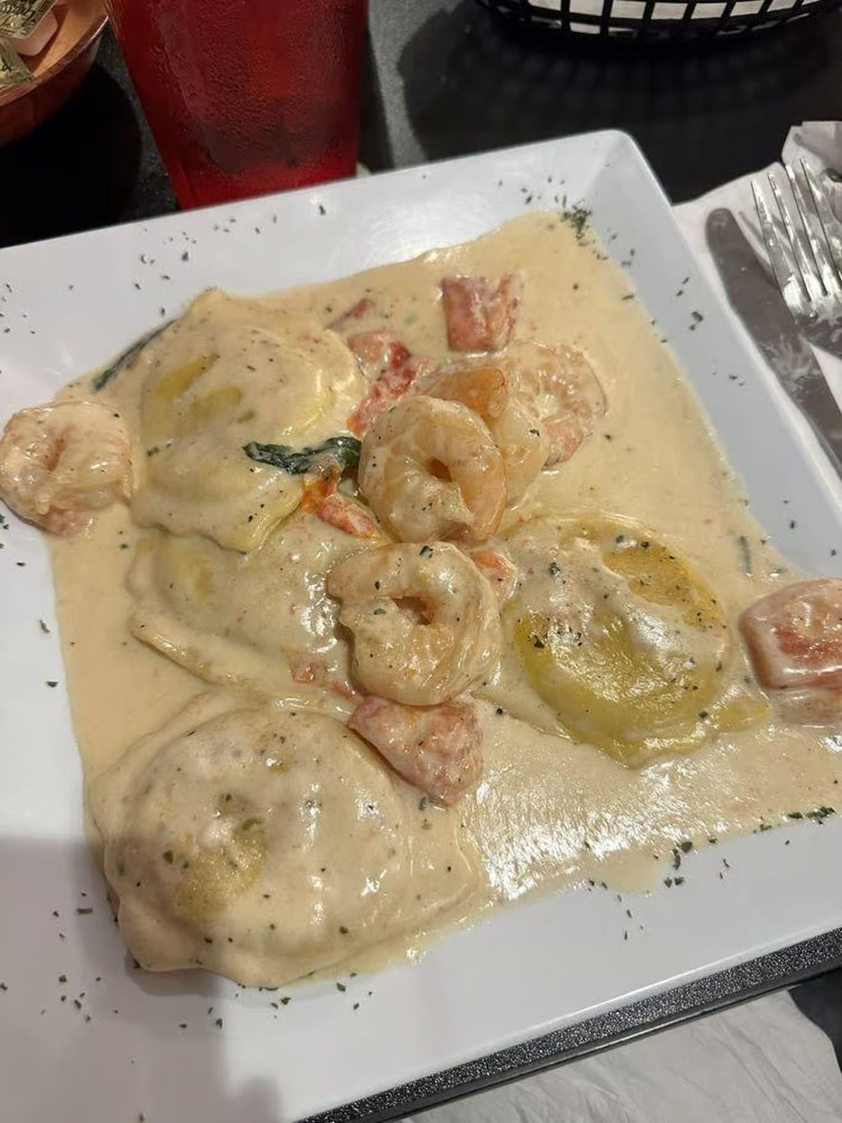 LOBSTER RAVIOLI at Tuscany Italian Kitchen - Brenham in Brenham, TX 77833 | YourMenu® Online Ordering