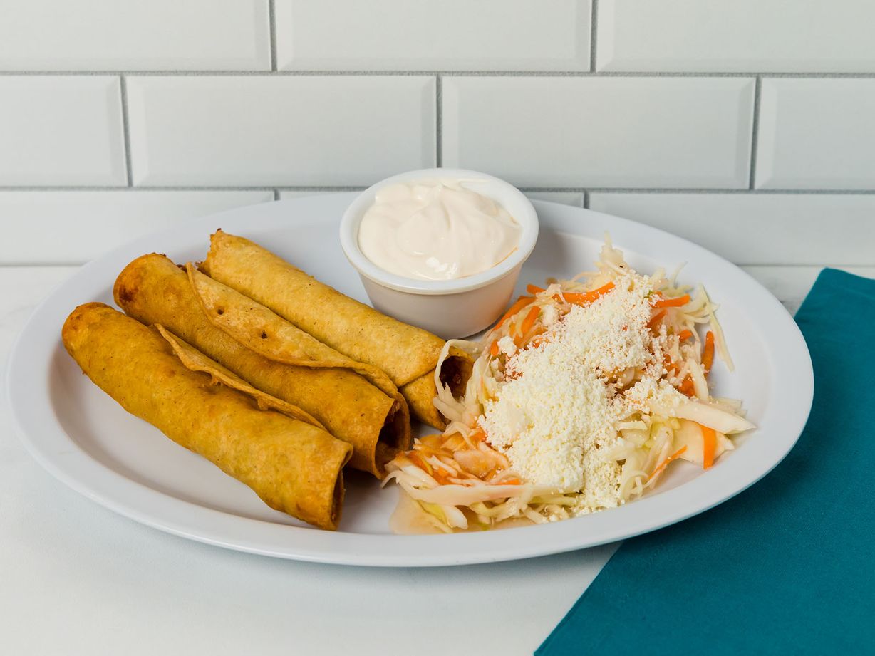 TACOS FRITOS DE POLLO at Delicias La Cabaña in HIALEAH, FL 33012 | YourMenu® Online Ordering