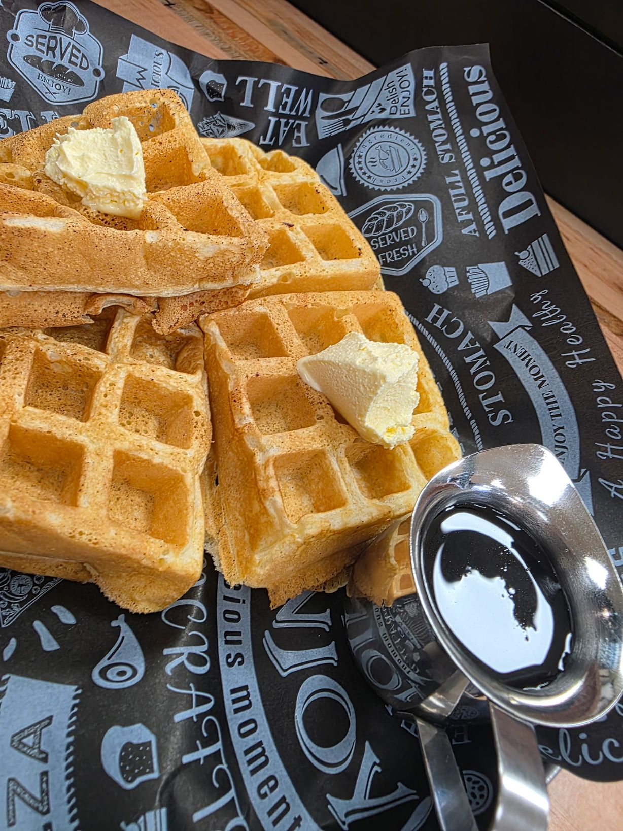 4 Homemade Mini Waffles at Old School Cofé in Vinton, OH 45686 | YourMenu® Online Ordering