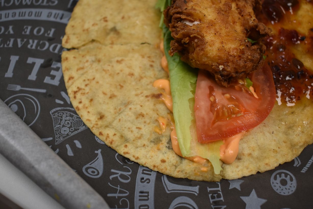 Kickin' Chicken Wrap at Old School Cofé in Vinton, OH 45686 | YourMenu® Online Ordering