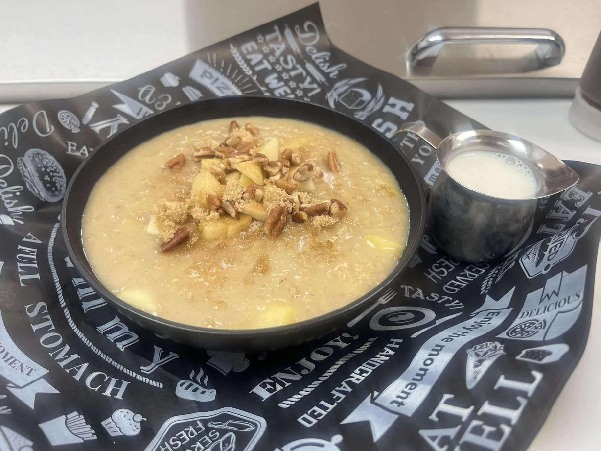 Apple Pecan Oatmeal at Old School Cofé in Vinton, OH 45686 | YourMenu® Online Ordering