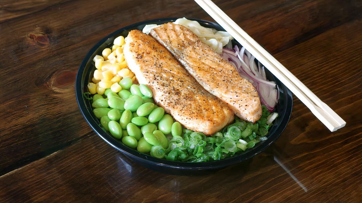 Baked Salmon Bowl at Poke n Salad French Valley (Winchester) in Winchester, CA 92596 | YourMenu® Online Ordering