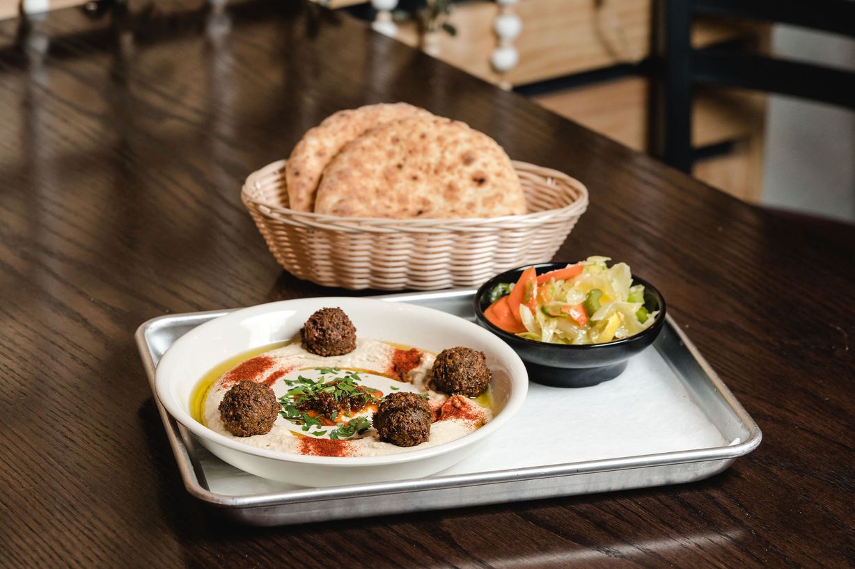 Hummus Falafel at ASLI Mediterranean Grill in Denver, CO 80224-1746 | YourMenu® Online Ordering