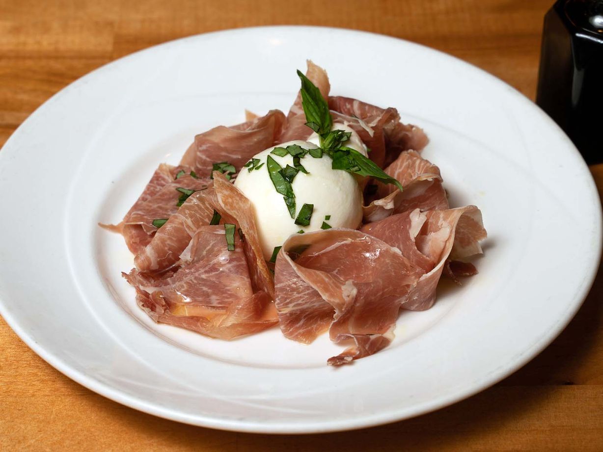 Burrata con Prosciutto at Mexi & Pizza Kendall in Miami, FL 33186 | YourMenu® Online Ordering