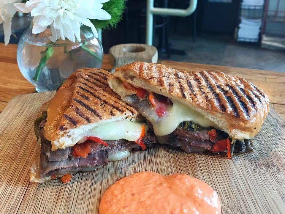 RBG - Texas Hold 'Em Panini  at Royal Blue Grocery 3rd Street in AUSTIN, TX 78701 | YourMenu® Online Ordering