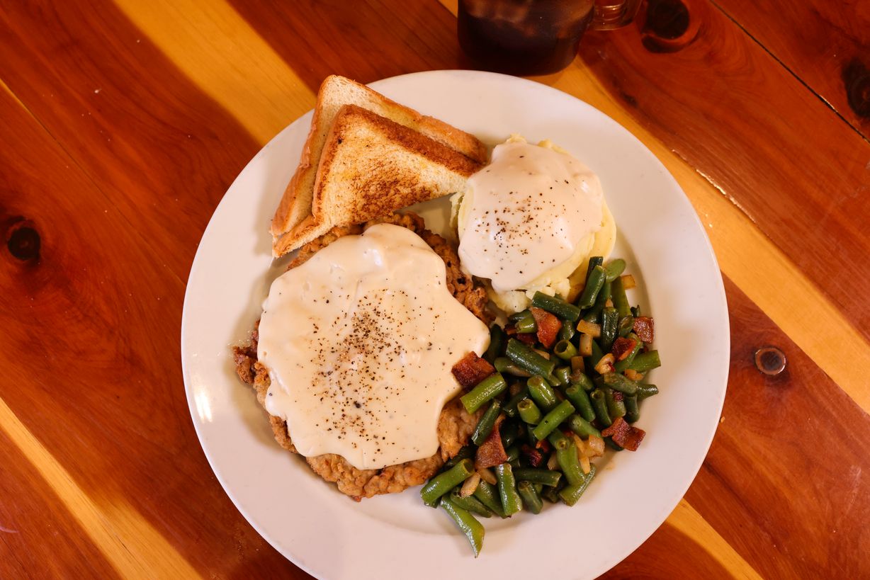 K4. Chicken Fried Steak at Bradford Cafe in Montalba, TX 75853 | YourMenu® Online Ordering