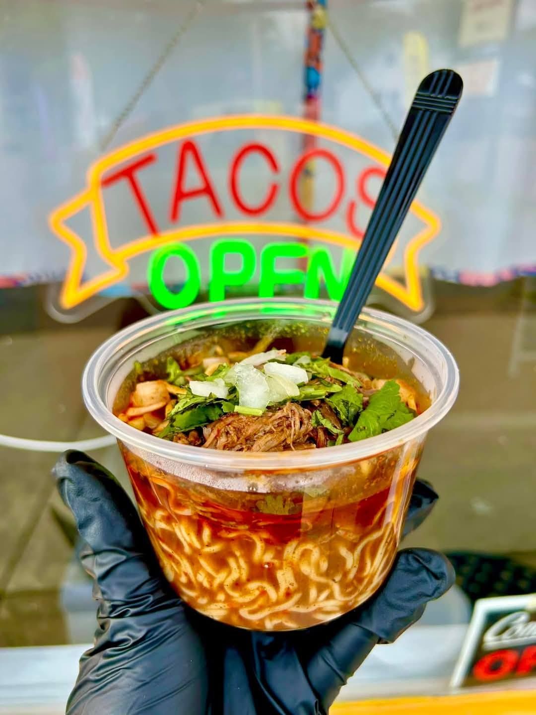 BIRRIA RAMEN SMALL (GF OR REG) at The Tilted Taco in Angola, NY 14006 | YourMenu® Online Ordering
