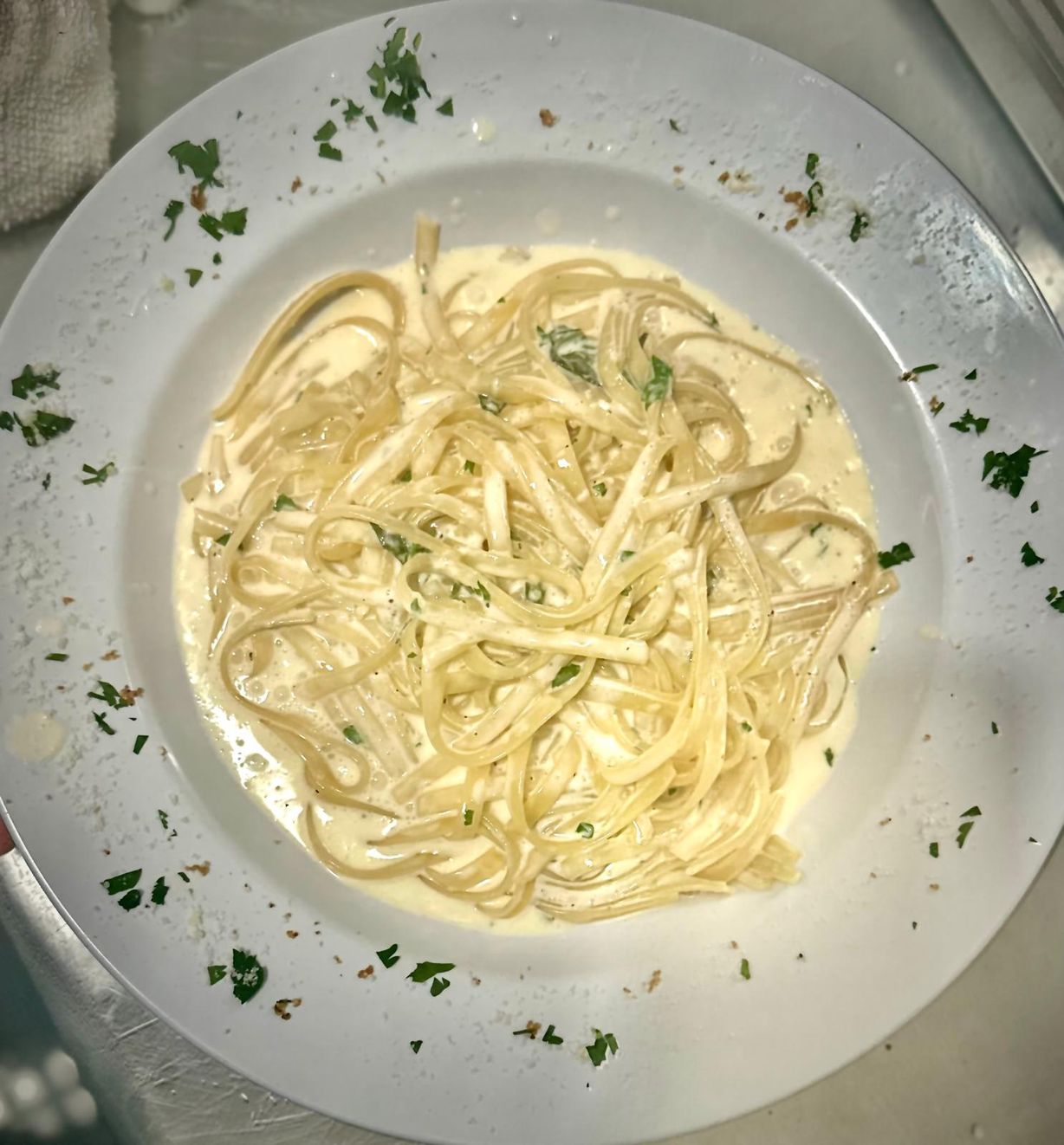 Fettuccine Alfredo Dinner at Italia Station Cafe in Pompano Beach, FL 33060 | YourMenu® Online Ordering