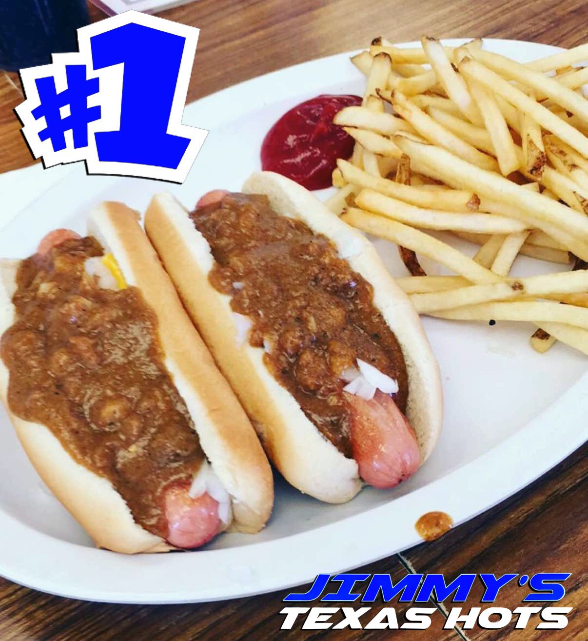Value #1 Hotdogs at Jimmy`s Texas Hots in BUFFALO, NY 142162259 | YourMenu® Online Ordering