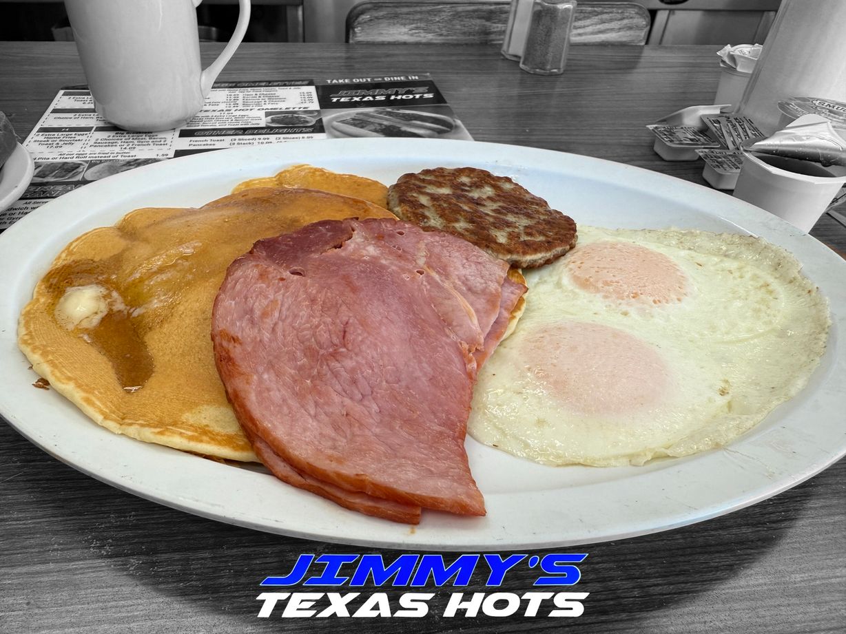 The Big Breakfast at Jimmy`s Texas Hots in BUFFALO, NY 142162259 | YourMenu® Online Ordering