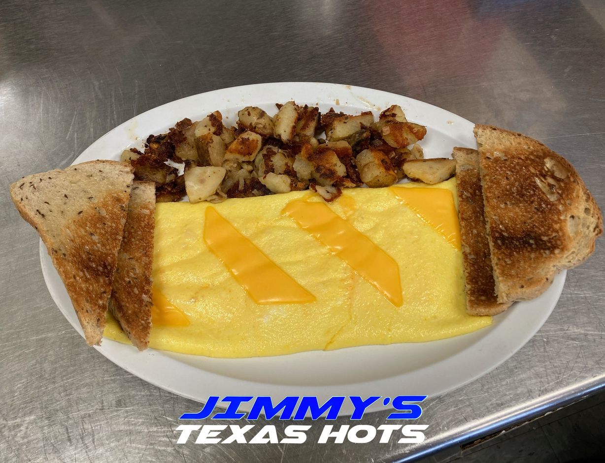 Cheese Omelette at Jimmy`s Texas Hots in BUFFALO, NY 142162259 | YourMenu® Online Ordering