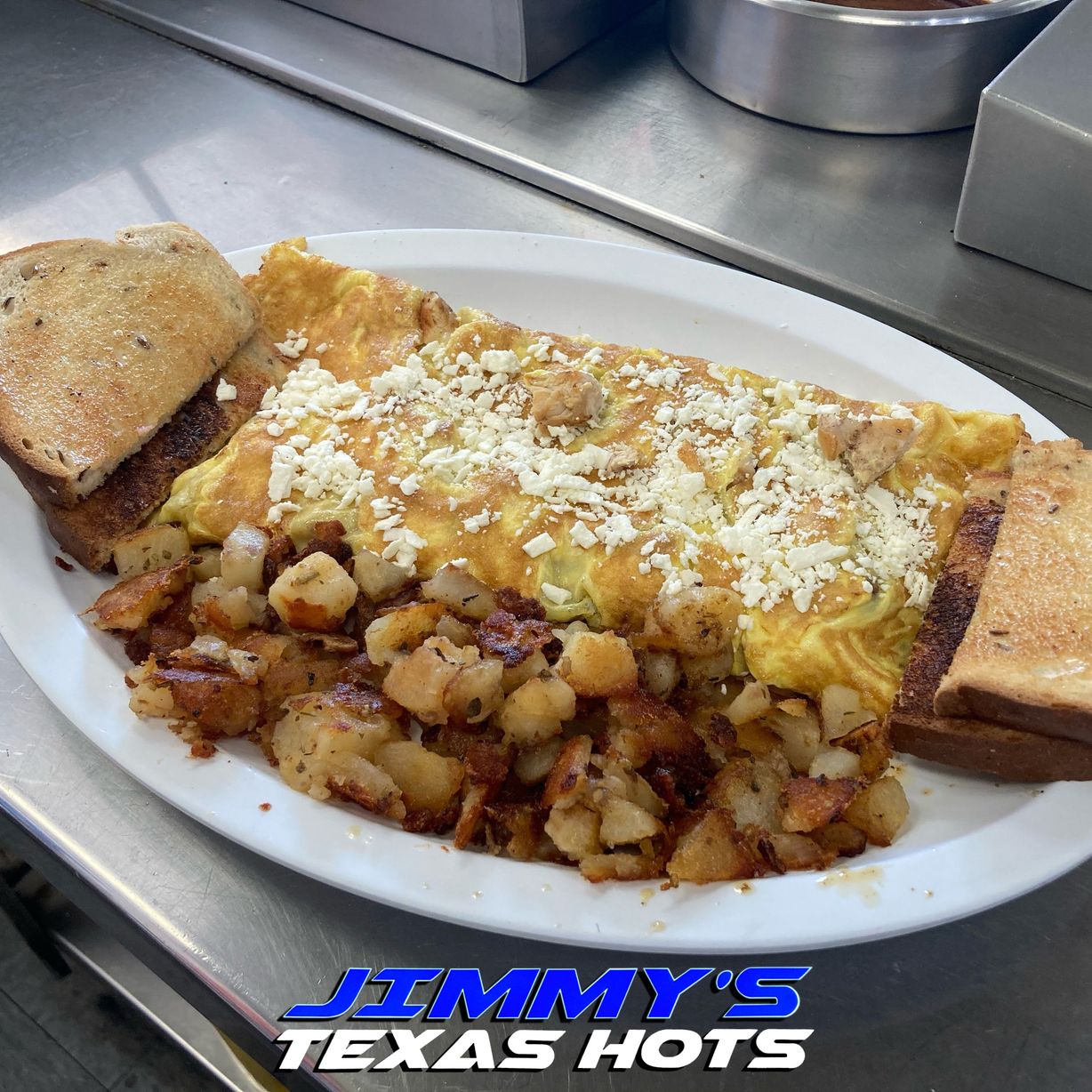 Greek Omelette at Jimmy`s Texas Hots in BUFFALO, NY 142162259 | YourMenu® Online Ordering