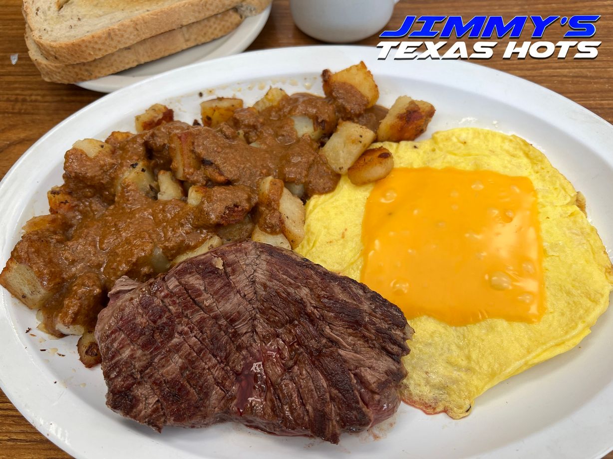 Steak Breakfast at Jimmy`s Texas Hots in BUFFALO, NY 142162259 | YourMenu® Online Ordering