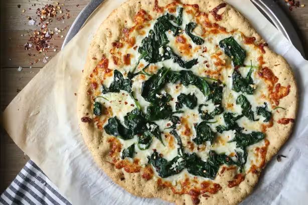 Med White Spinach & Garlic at Za'Atar Shawarma & Pizza in Bethesda, MD 20814 | YourMenu® Online Ordering