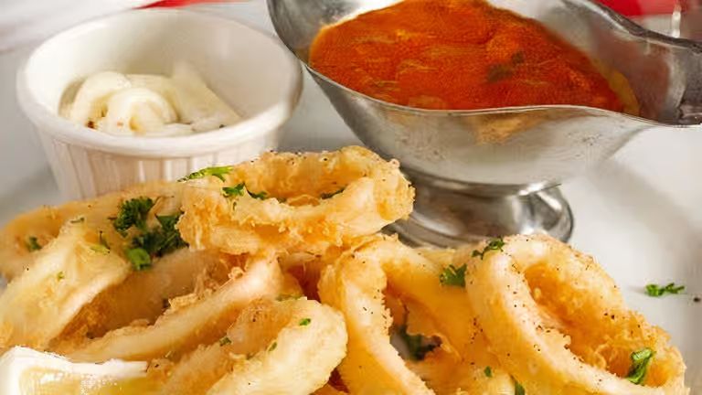 Fried Calamari at Rocca Trattoria Italian Restaurant in Lighthouse Point, FL 33064 | YourMenu® Online Ordering