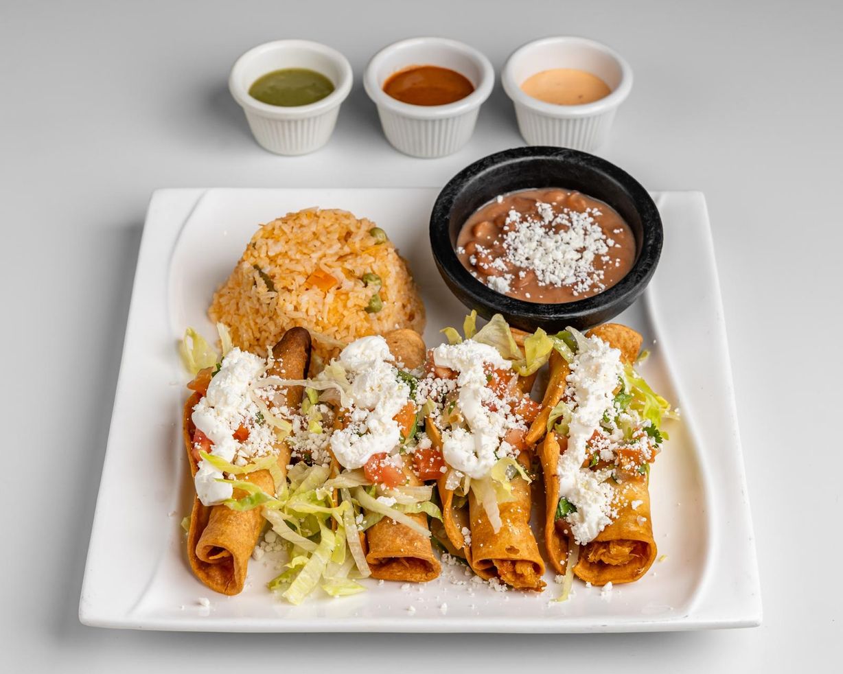 Flautas / Tacos Dorados at Las Cazuelas in Pembroke Pines, FL 33029 | YourMenu® Online Ordering