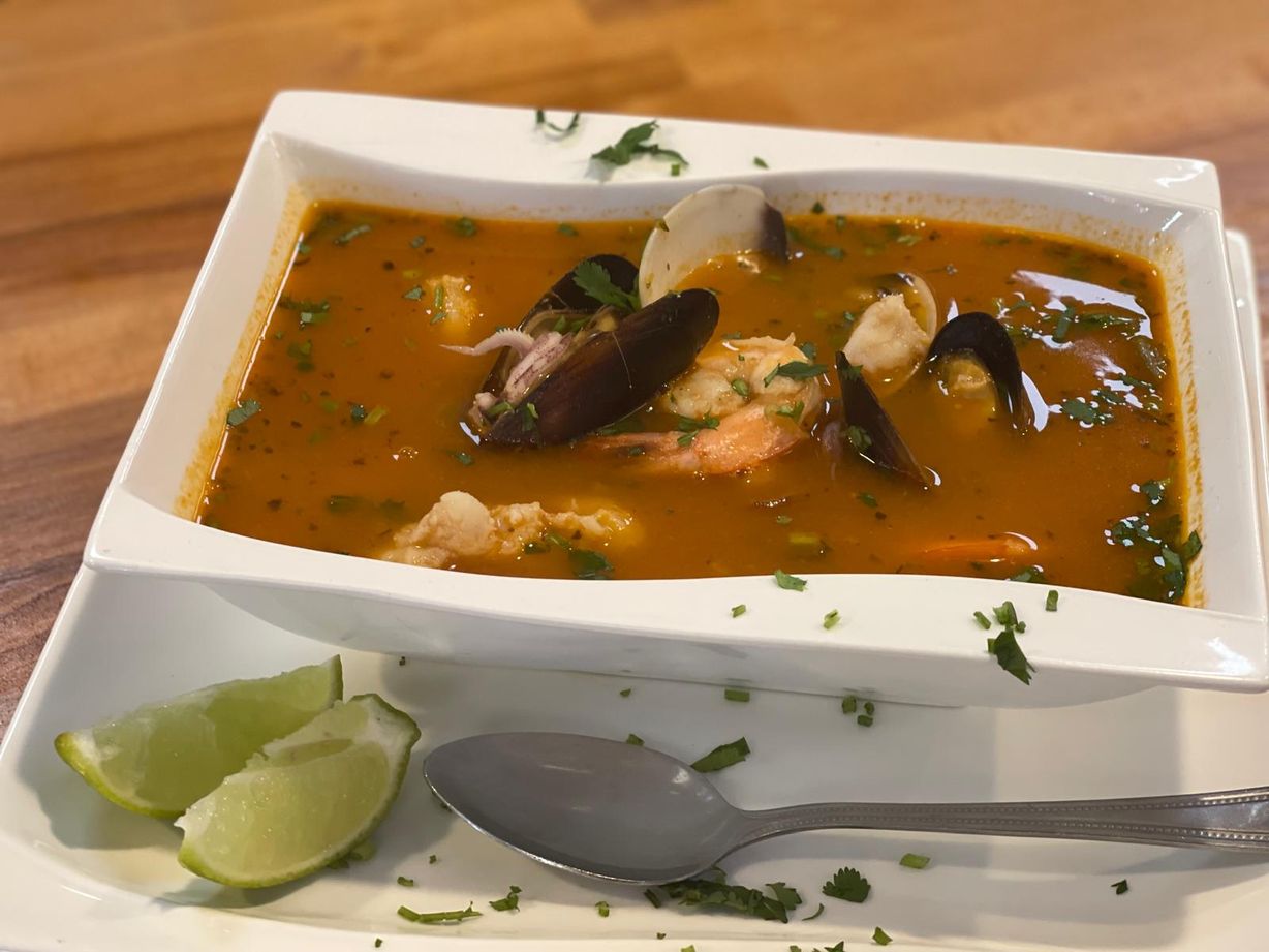 Sopa de Mariscos at Las Cazuelas in Pembroke Pines, FL 33029 | YourMenu® Online Ordering