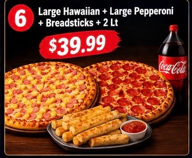 #6 Double Play at Moxee Pizza in Moxee, WA 98936 | YourMenu® Online Ordering