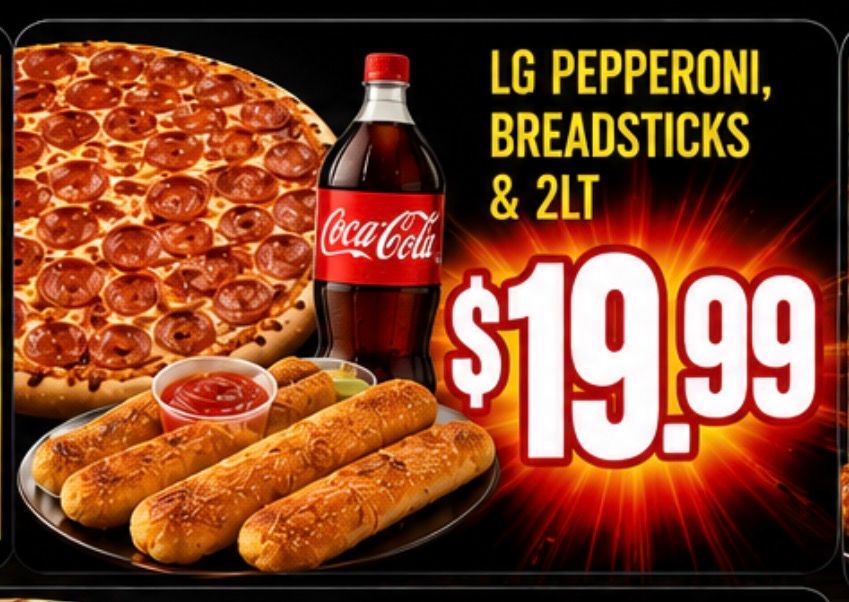 $19.99 Family Combo at Moxee Pizza in Moxee, WA 98936 | YourMenu® Online Ordering