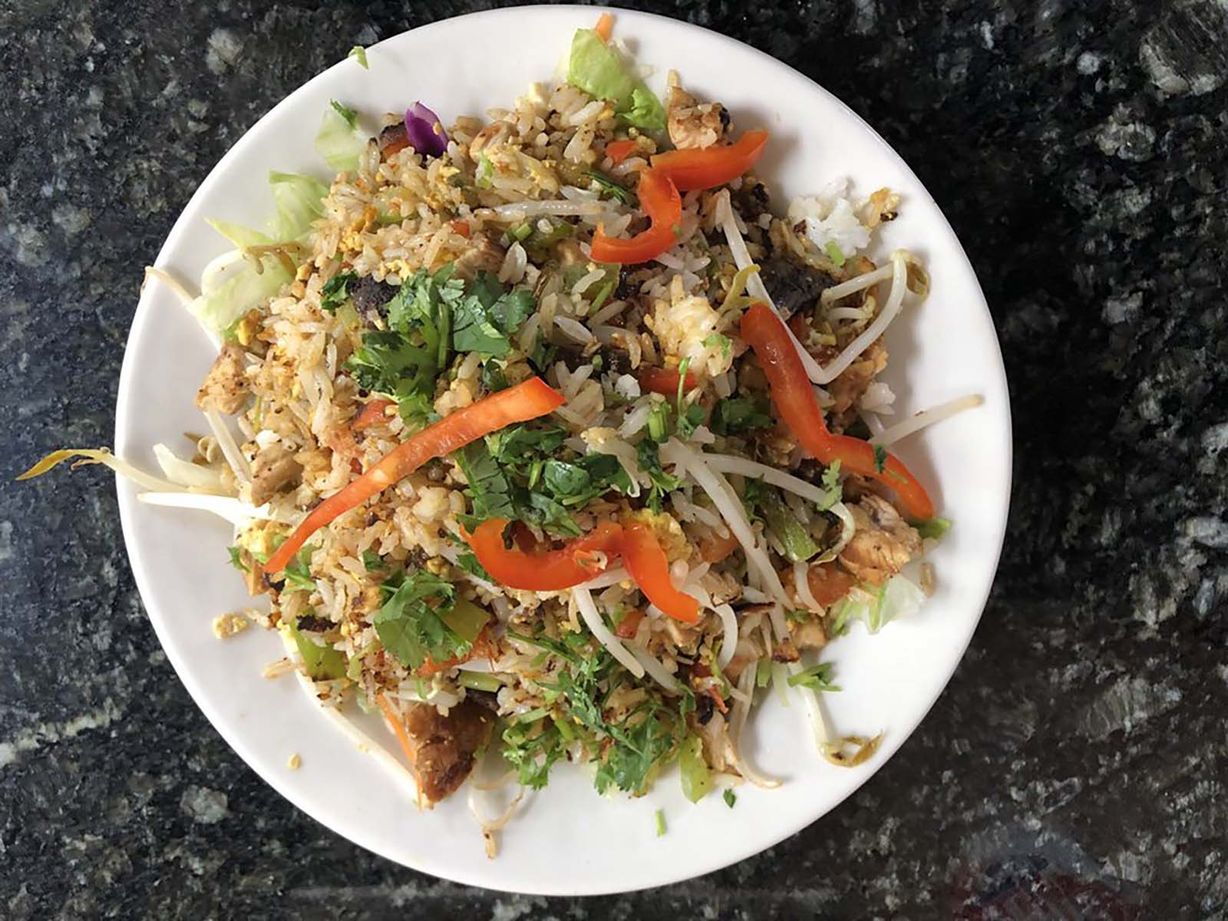 Arroz Chaufa Trio at Pollo a la Vista Restaurant in GAITHERSBURG, MD 20877 | YourMenu® Online Ordering