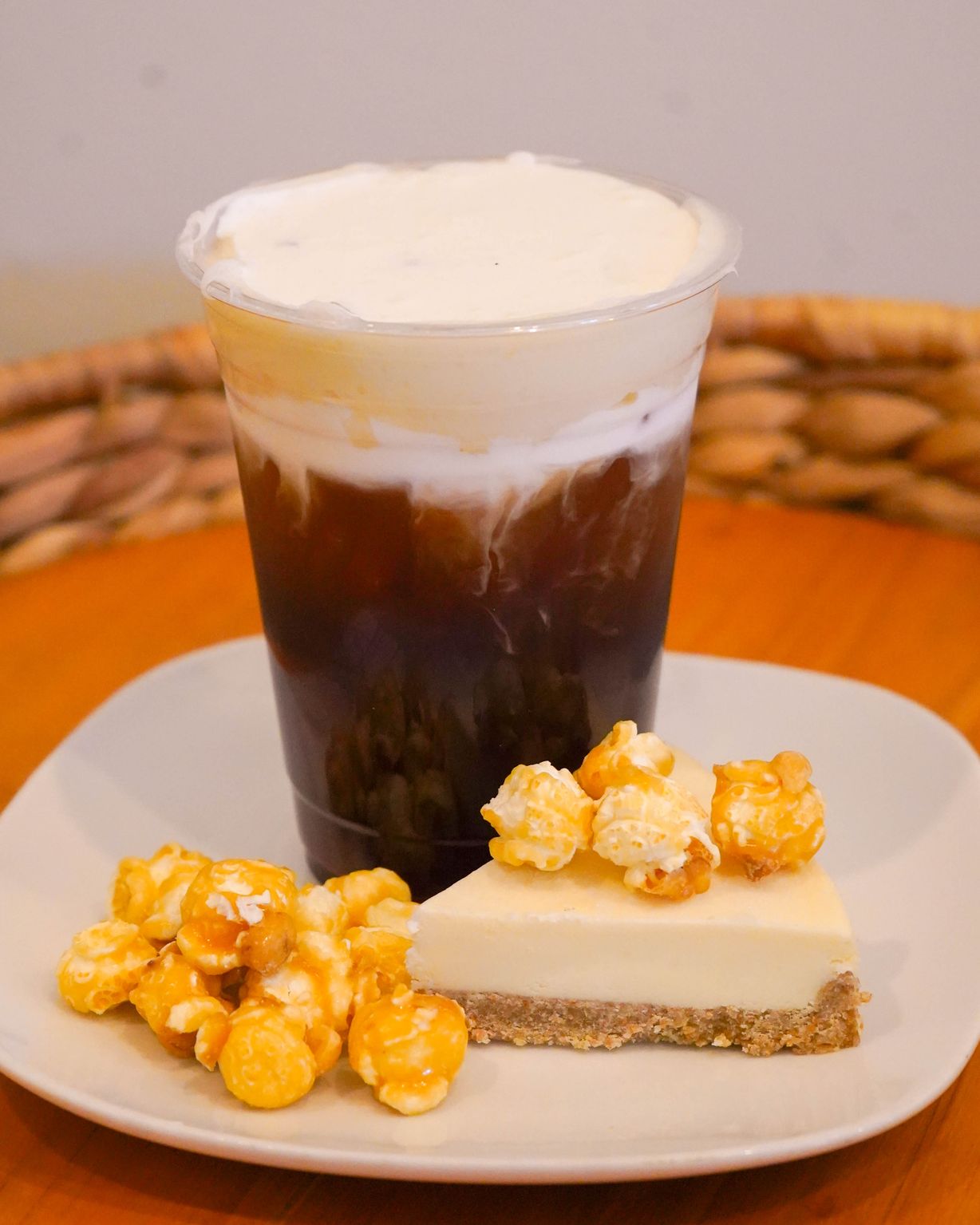 Caramel Popcorn Cheesecake at FARM HOUSE BREW in MONROVIA, IN 46157 | YourMenu® Online Ordering