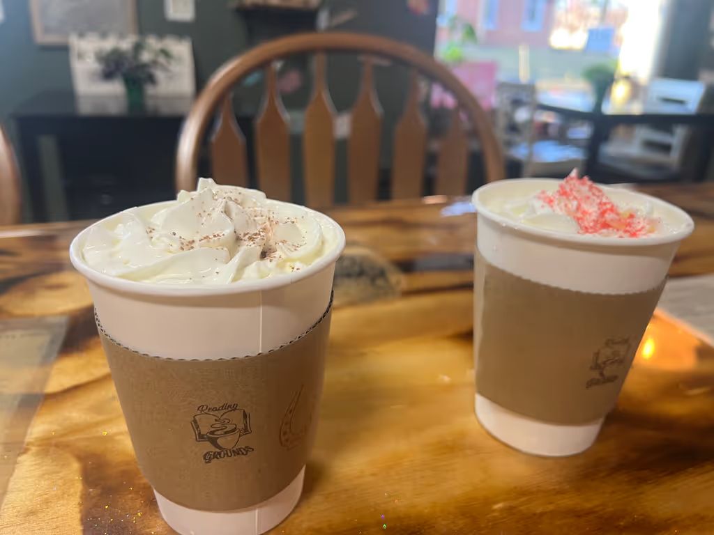 White Hot Chocolate -20 Oz at Reading Grounds in Findlay, OH 45840 | YourMenu® Online Ordering