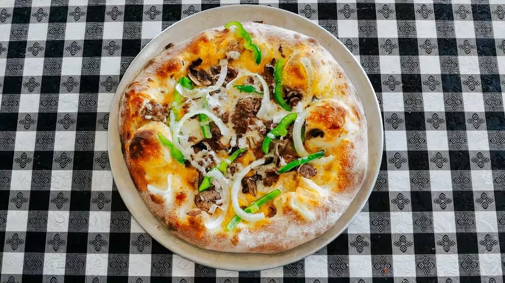 Cheesesteak Pizza (Mega) at OBO Pizza in Indian Head, MD 20640 | YourMenu® Online Ordering