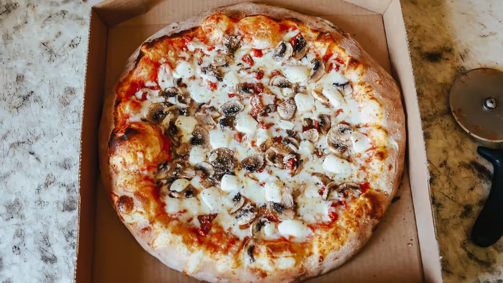 Mediterranean Pizza (Mega) at OBO Pizza in Indian Head, MD 20640 | YourMenu® Online Ordering