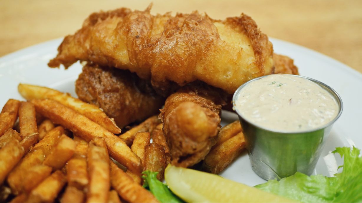 Lunch Fish & Chips at Marigold Cafe & Bakery in Colorado Springs, CO 80919 | YourMenu® Online Ordering