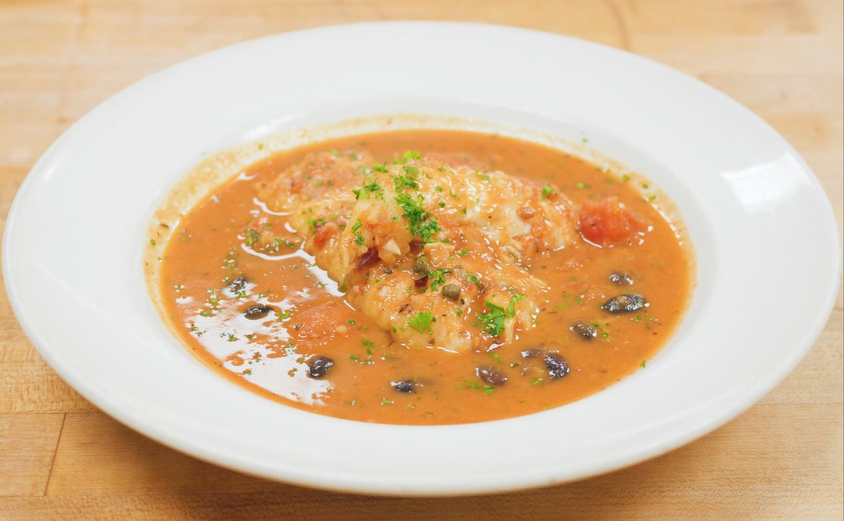 Red Rock Snapper Marseillaise at Marigold Cafe & Bakery in Colorado Springs, CO 80919 | YourMenu® Online Ordering