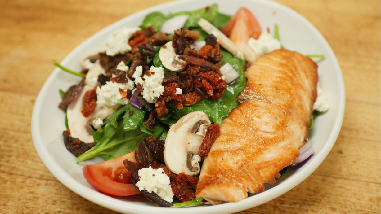 Salmon Salad at Marigold Cafe & Bakery in Colorado Springs, CO 80919 | YourMenu® Online Ordering