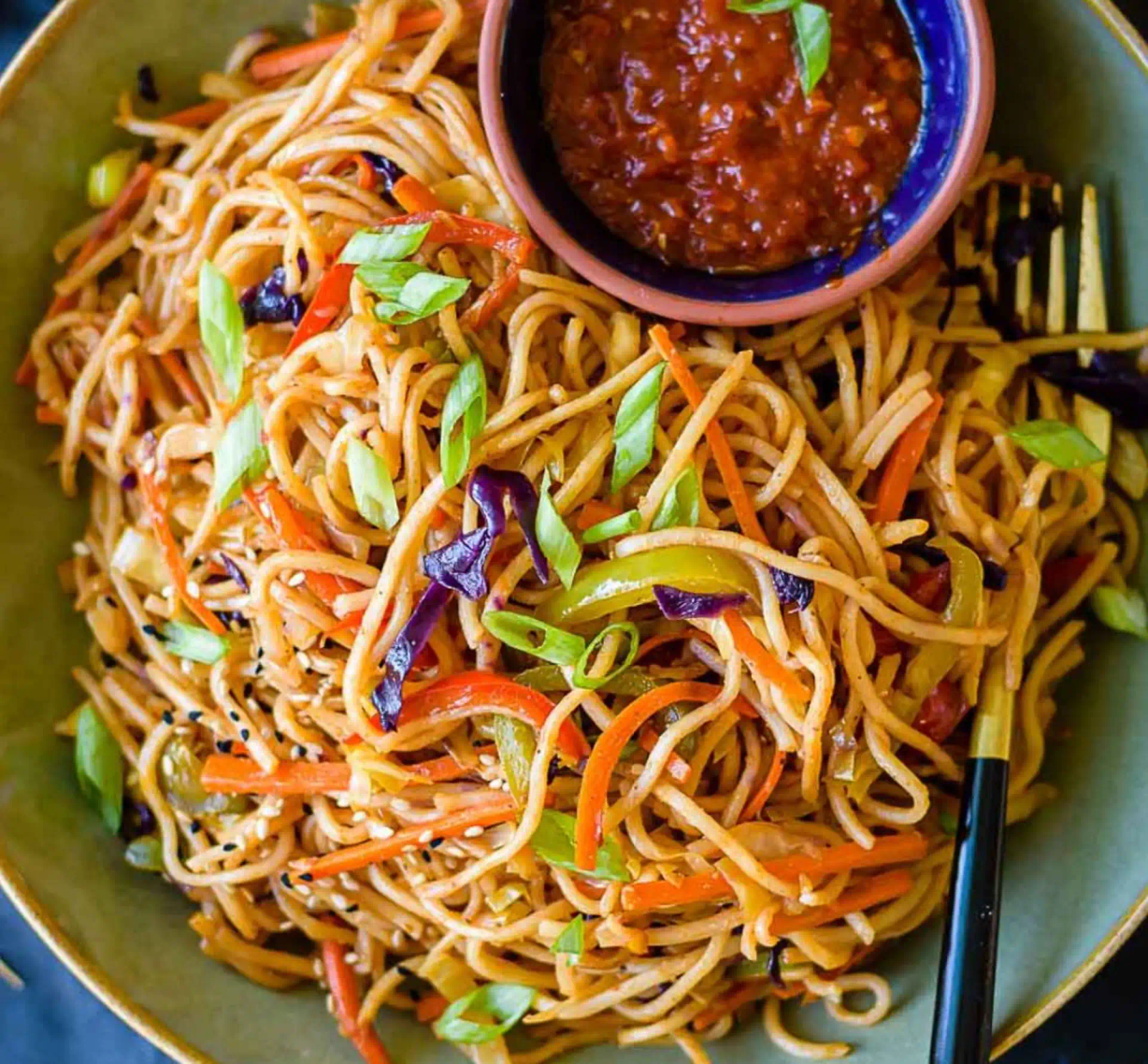 Schezwan Veg Noodles at Jalsa Indian Cuisine in Ellicott City, MD 21043 | YourMenu® Online Ordering