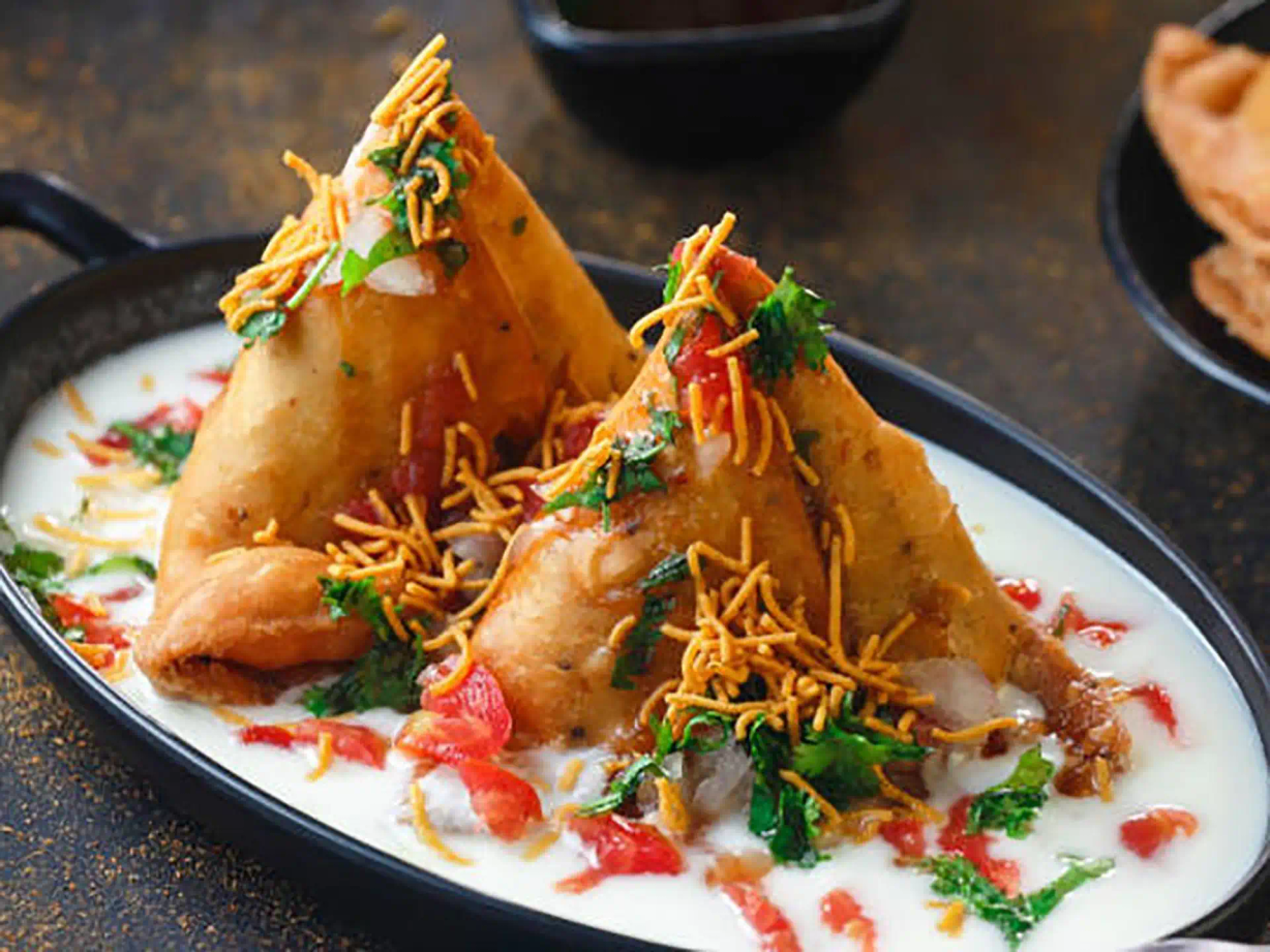 Samosa chaat at Jalsa Indian Cuisine in Ellicott City, MD 21043 | YourMenu® Online Ordering