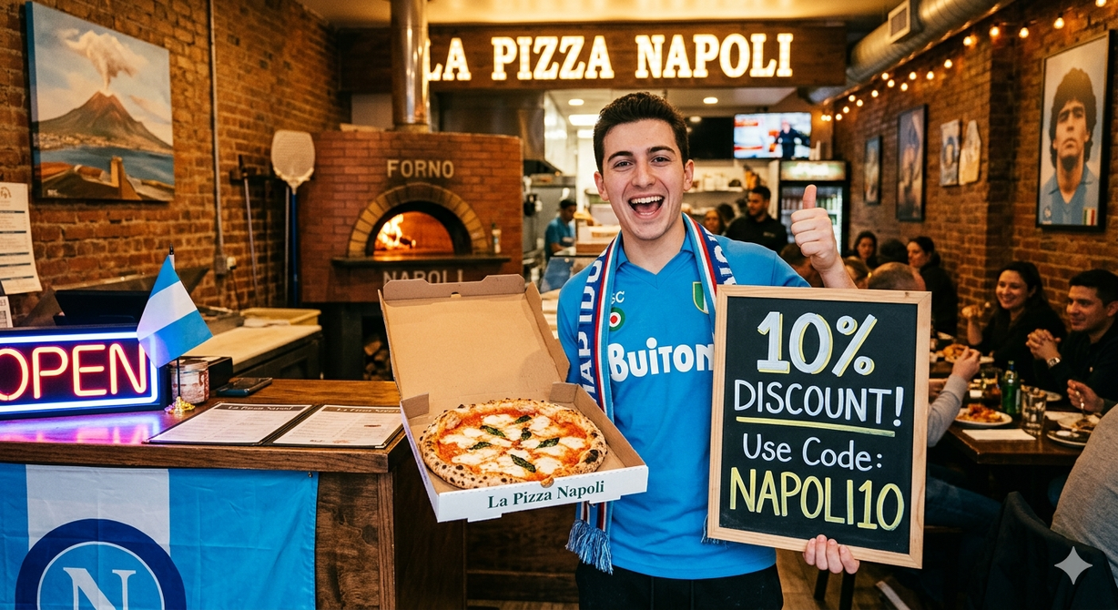 Get 10% at La Pizza Napoli in New York, NY 10002 | YourMenu® Online Ordering