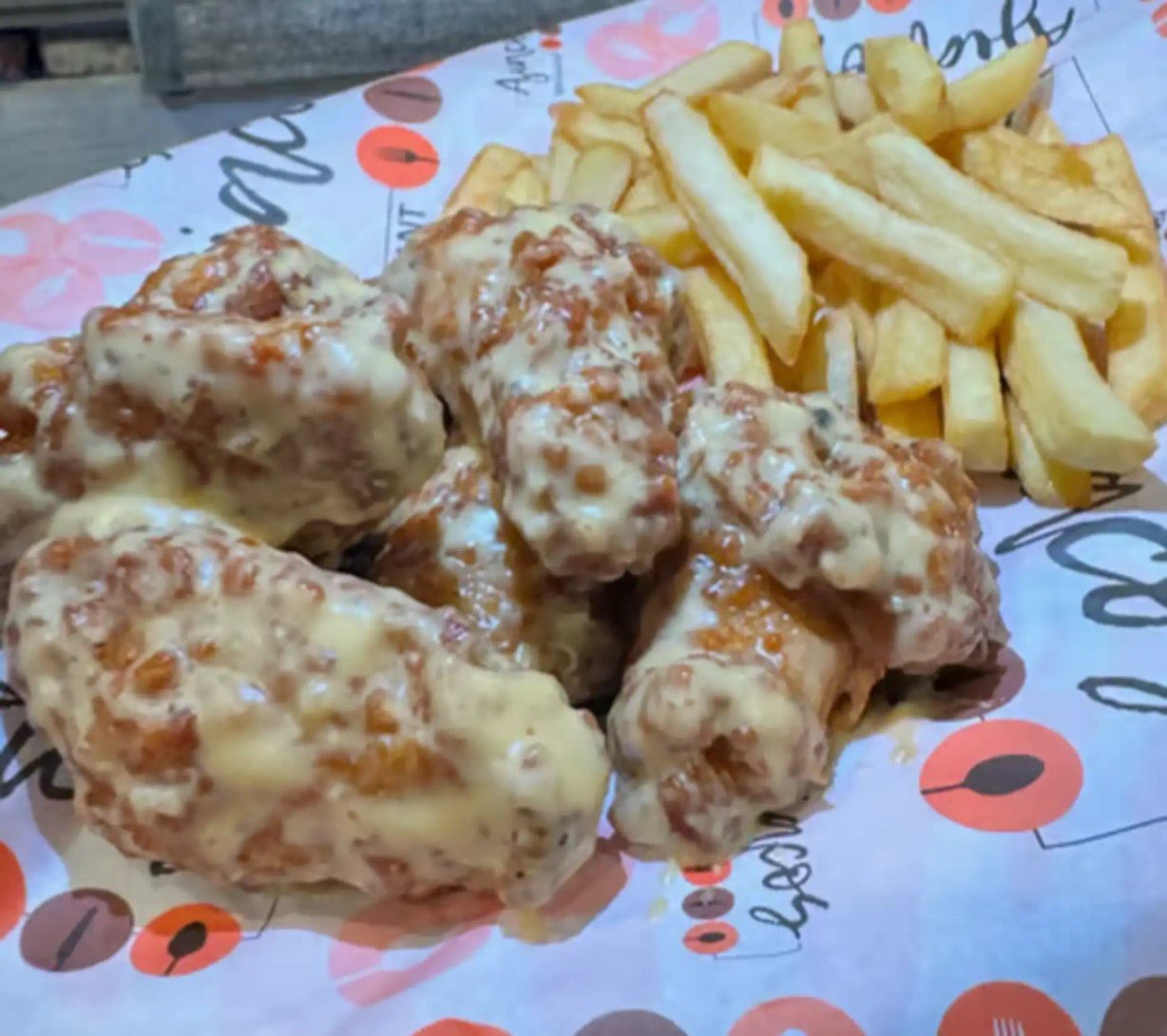 Alitas 6pc Fries at Ajiacos Restaurant in Hallandale Beach, FL 33009 | YourMenu® Online Ordering