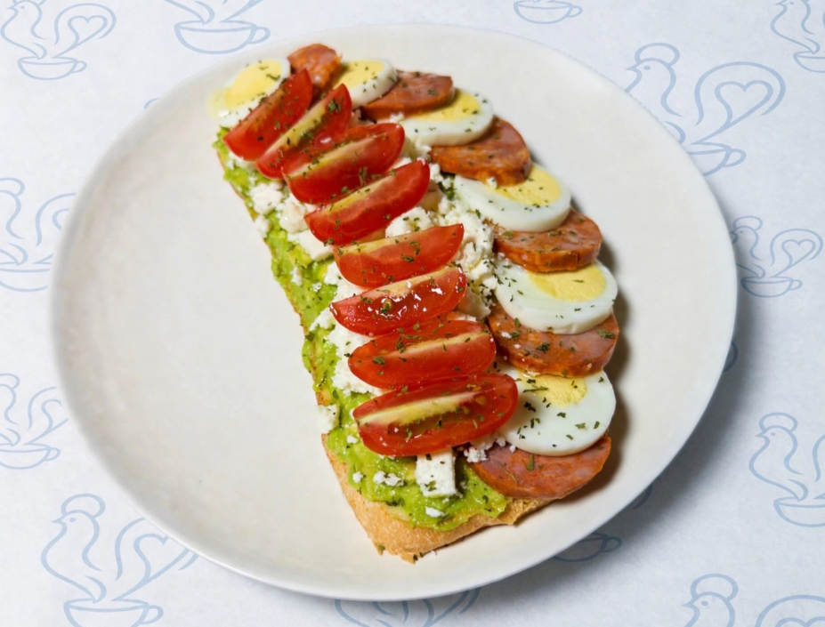 Avocado Toast à Portuguesa at MOH CAFE in Dania Beach, FL 33004 | YourMenu® Online Ordering